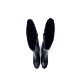 ブロックヒールロングブーツ/Block Heel Long Boots(Matt Black)