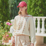 Sailor Flower Knit Pullover (6643857457270)