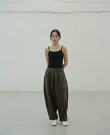 WARM-FLEECE BALLOON PANTS (Khaki) / ウォームフリースバルーンパンツ