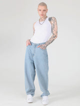 スケーターバギーデニムパンツ / Skater Baggy Denim Pants Light Blue