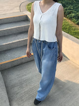 Ellie string denim pants