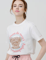 ウィメンズ ベアフレンズリラックスクロップTシャツ(FCC2TS386W)