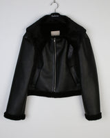 hazel leather mustang (black)
