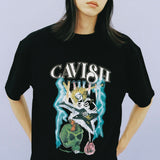 ROCKING SKELETON SS TEE NAVY(CV2CMUT514A) (6691125133430)