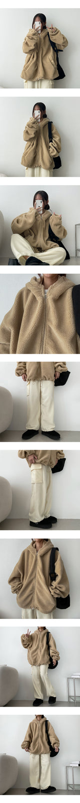 [Fleece] Winds cargo wide banding sweat pants