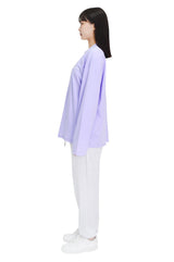 ロゴオーバーフィットラッシュロングスリーブTシャツ/logo overfit rash long sleeve T-shirt (light purple)