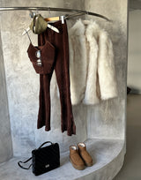 23FW ハニーフェイクファージャケットコート