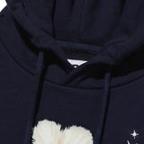 ウィティーバニープラネットエクスプローラークロップフーディー / WITTY BUNNY PLANET EXPLORER CROP HOODIE [NAVY]