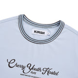 COLOR COMBINATION CROP T-SHIRT [SKY]