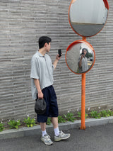 ローデニムワンタックバミューダアパンツ