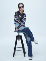 ハイパー ブラッシュ ウォッシング ワイド デニムパンツ / Hyper Brush Washing Wide Denim Pants Blue