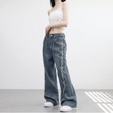 Weather Cable Vintage Denim Pants (belt set)