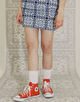 GRANNY SQUARE KNIT MINI SKIRT VERY PERI (6691436003446)