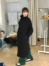 Guryane long balmaccan coat