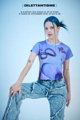 パープルドリームクロップTシャツ / PURPLE DREAM CROP T