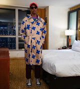 フラワーコート / Flower pattern oversized coat (4590649901174)
