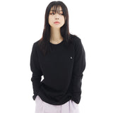ベーシックマシュマロロングスリーブT/BASIC MARSHMALLOW LONG-SLEEVED T-BLACK