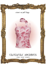 ローズスカーフトップス/ROSE SCARF TOP[pink]