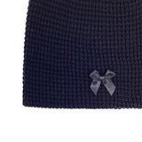 リボンサマーニットビーニー / Ribbon Summer Knit Beanie [Black]