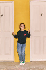 [KIDS] KIRSH X MISAKI KAWAI KIDS SWEATSHIRT [NAVY]