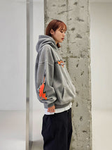 VENTIQUE Pigment Bat Napping Hoodie 2color