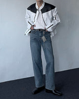 GJ5065 Straight Washing Denim (3 colors)