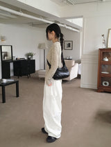 Zed pintucked balloon cotton two-way jogger cargo pants