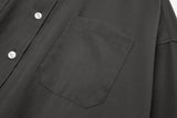 Big overfit Poly Shirts S37-2 Charcoal