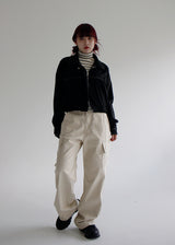 スエードステッチジャケット/Suede Stitch Jacket (2color)