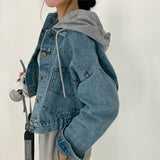 フロントアンドバックボタンデニムジャケット / Front And Back Button Denim Jacket