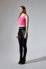 Faux leather leggings