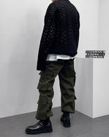 クォーター カーゴ ストリング パンツ / CH Quarter Cargo String Pants (3 colors)