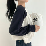 Nagrang Raglan Color Matching Sweatshirt