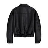 オーバーサイズバンディングレザージャケット / Oversized Banding Leather Jacket