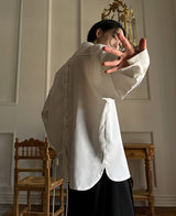[自主製作] [Restock] サベージアイレットバルーンシャツ/ Savage Eyelet Balloon Shirt (2 color)