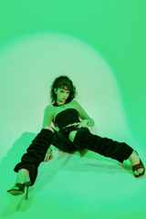 シャーリングパンツ / shirring pants_black