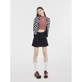 Black Checkers Cardigan (6623652708470)