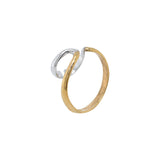 2トーン２ラインラージイヤーカフ/two tone two line large earcuff
