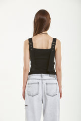 ベルトスリーブレストップ / BELT SLEEVELESS TOP