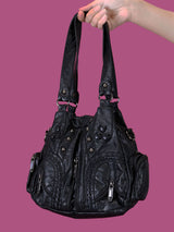 funky leather daily bag (6667283791990)