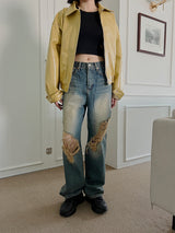 ビンテージユーズドウォッシュ加工デニム/no.501 Vintage Used Washed Denim