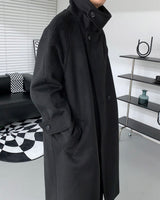 ハイネックロングコート/SI High-Neck Long Coat (2 colors)