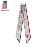 タロプリントタイスカーフ/TARO PRINT TIE SCARF