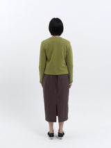 LAMB LIVELIHOOD SWEAT CARDIGAN (GREEN)