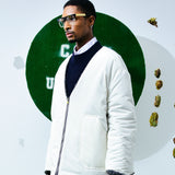 [UNISEX] Reversible Padded Cardigan Coat (Off White) (6656653557878)