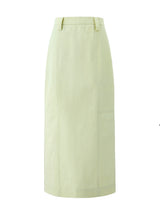 ステッチHラインロングスカート / Stich H-line long skirt - Mint