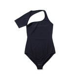 アンバランスショートスリーブボディースーツ /  Unbalance Short-Sleeve Bodysuit(Black)