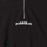 アノラックスウェット/ANORAK SWEAT SHIRT-BLACK