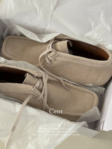Crepesol suede ankle loafer