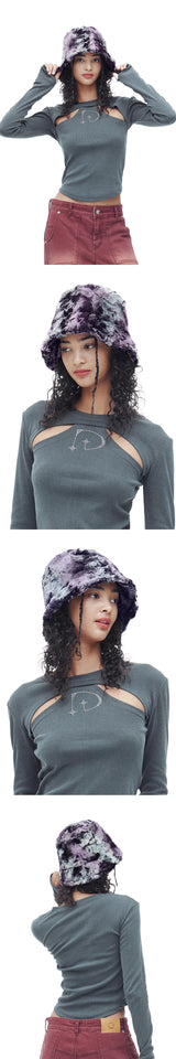 エコファーバケットハット / PURPLE SHROOM ECO FUR BUCKET HAT